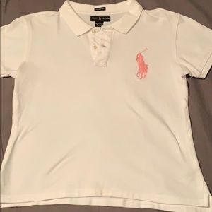 Ralph Lauren white polo w/big pony